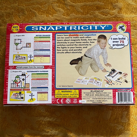 ELENCO STEM- Snaptricity-Electric Snap Circuits-Electronics Exploration Kit NEW - Picture 6 of 8